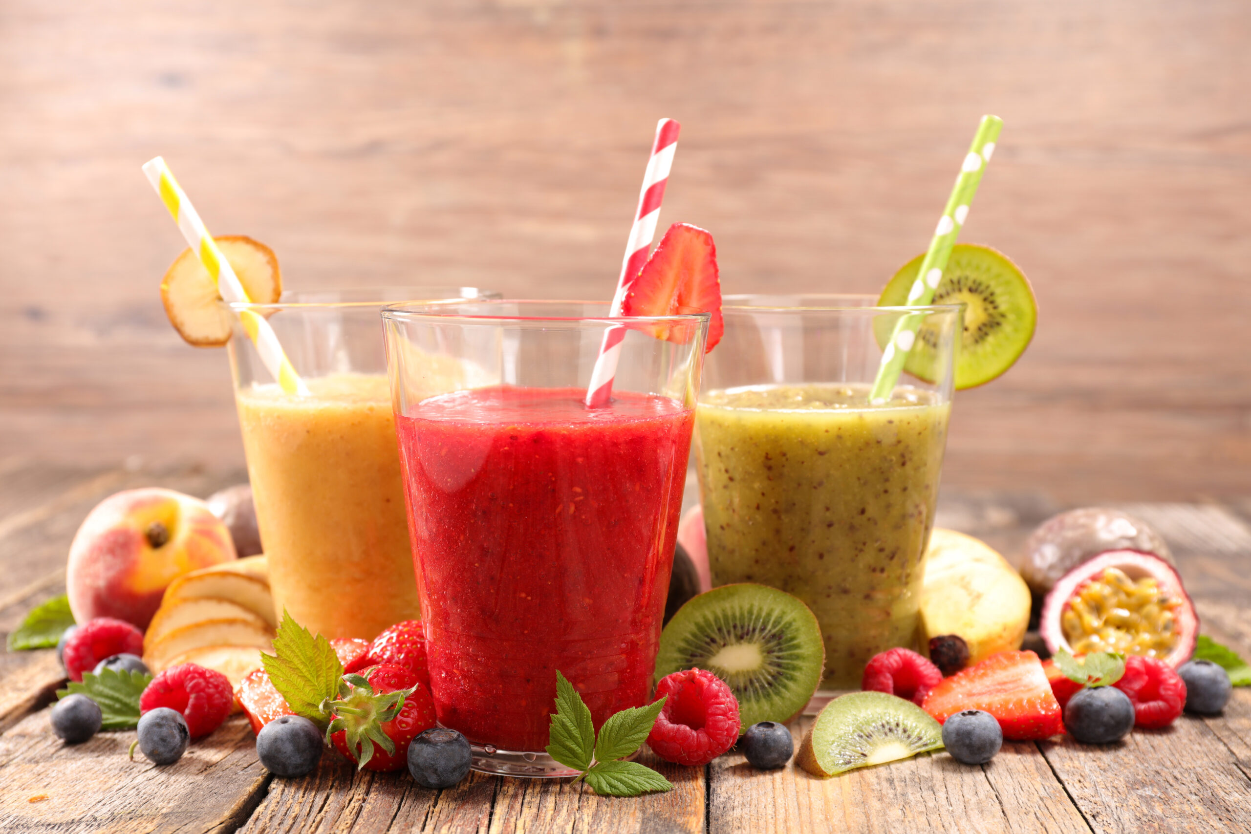 A picture of smoothies